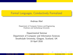 Formal Languages, Coinductively Formalized