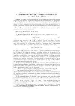 A PROXIMAL METHOD FOR COMPOSITE MINIMIZATION