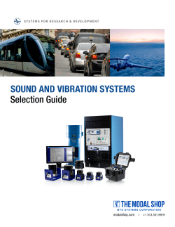 TMS Sound and Vibration Systems Selection Guide