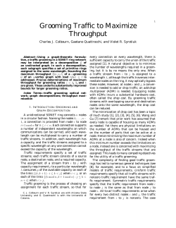 Grooming Traffic to Maximize Throughput
