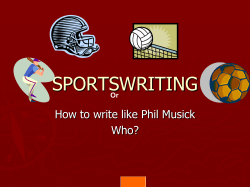 SPORTSWRITING