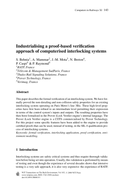 Industrialising a proof-based verification approach of
