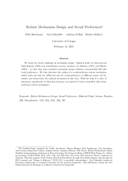 Robust Mechanism Design and Social Preferences