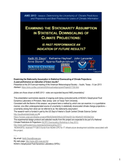 Examining the Stationarity Assumption in Statistical Downscaling of
