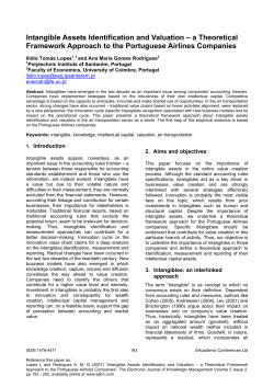 Intangible Assets Identification and Valuation -