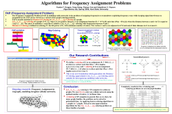 FAP (Frequency Assignment Problem) The