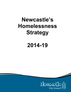 Homelessness Strategy - Newcastle City Council