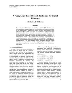 A Fuzzy Logic Based Search Technique for Digital Libraries