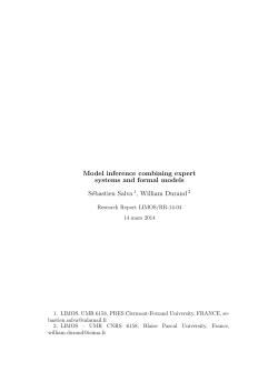 Model inference combining expert systems and formal models