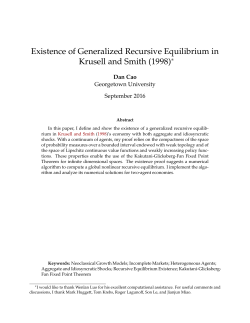 Existence of Generalized Recursive Equilibrium in Krusell and Smith