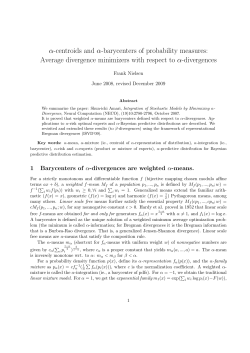 α-centroids and α-barycenters of probability measures: Average