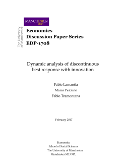 Economics Discussion Paper Series EDP