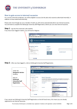How to gain access to internal vacancies