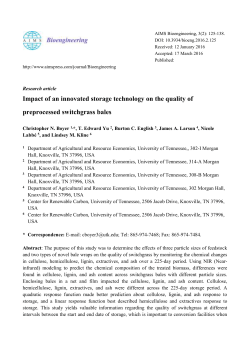 Impact of an innovated storage technology on the