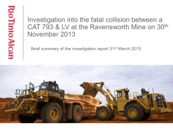 2013 Ravensworth Mine Fatality