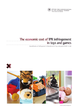 Quantification of infringement in Manufacture of toys and games