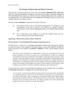 1 The Principle of Majority Rule and Minority