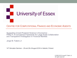 centre for computational finance and economic agents