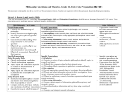 HZB4U Comparison Chart - Ontario Philosophy Teachers` Association