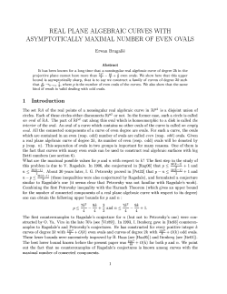 REAL PLANE ALGEBRAIC CURVES WITH ASYMPTOTICALLY