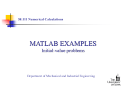 Introduction to MATLAB