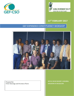 GEF CSO Network ECW Forum Report-2017