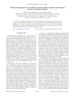 Mathematical framework for simulation of quantum fields in complex