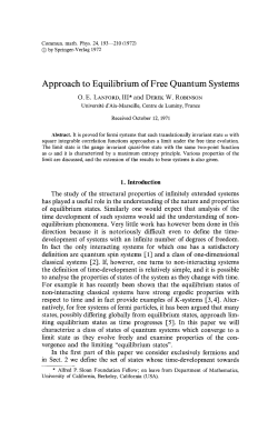 Approach to equilibrium of free quantum systems