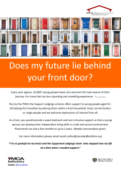 Does my future lie behind your front door?