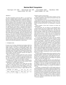 Batched Multi Triangulation - Visual Computing Lab