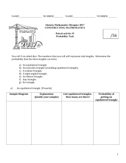 A probability Task - OAME Chapters Main Page