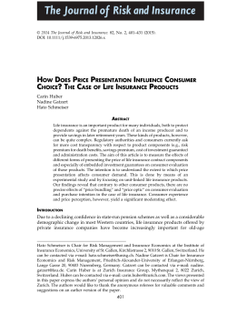 How Does Price Presentation Influence Consumer Choice? The