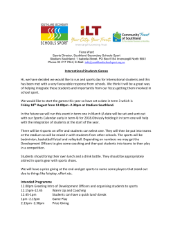 International Students Games Hi, we have decided we would like to