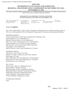 minutes metropolitan planning subcommittee regional