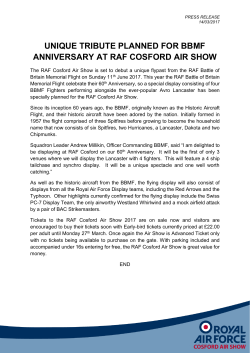 unique tribute planned for bbmf anniversary at raf cosford air show