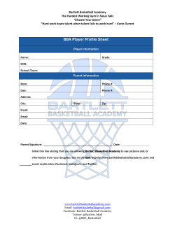 Player Profile - Bartlett Basketball Academy