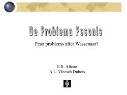 Models for peso problem