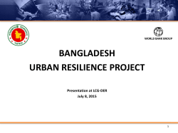 PPT on Urban Resilience Project