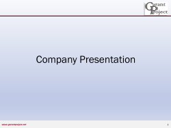 garant presentation