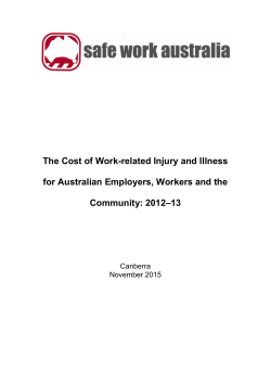 The Cost of Work-related Injury and Illness for Australian