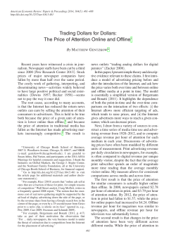 Trading Dollars for Dollars: The Price of