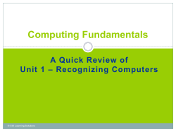 Computing Fundamentals