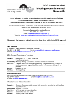 Meeting rooms in central Newcastle