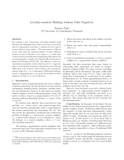 Locality-sensitive Hashing without False Negatives