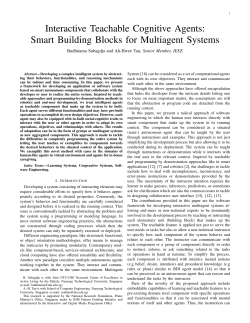 Interactive Teachable Cognitive Agents: Smart Building Blocks for