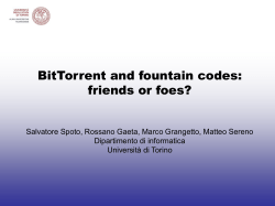 Improving BitTorrent performance using LT codes