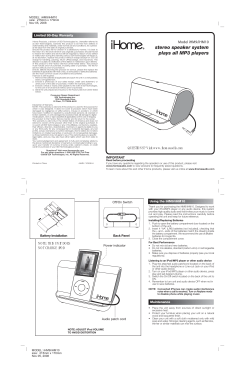 stereo speaker system plays all MP3 players