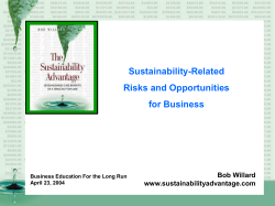 Sustainability Advantage