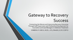 NSS Conference 2017: Gateway to Recovery
