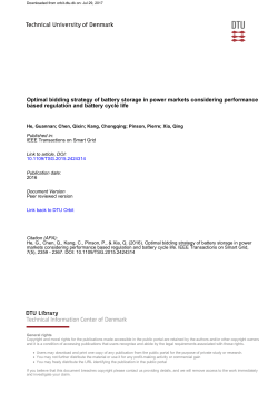 Optimal bidding strategy of battery storage in power markets